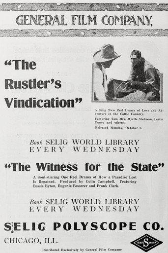 The Rustler's Vindication (1917) poster