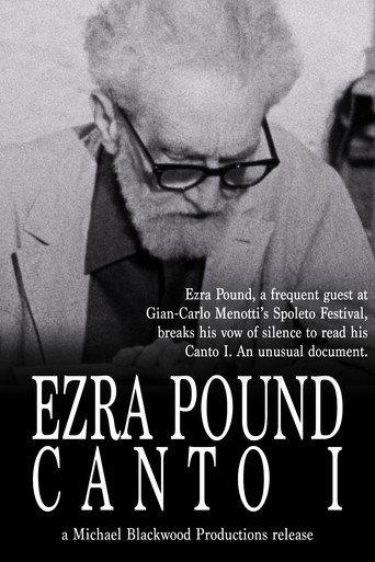 Ezra Pound: Canto I (1968) poster