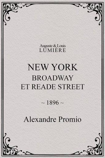 New York, Broadway et Reade Street (1896) poster