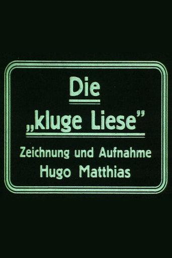 Die »kluge Liese« (1923) poster