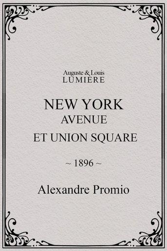 New York, Avenue et Union Square (1896) poster
