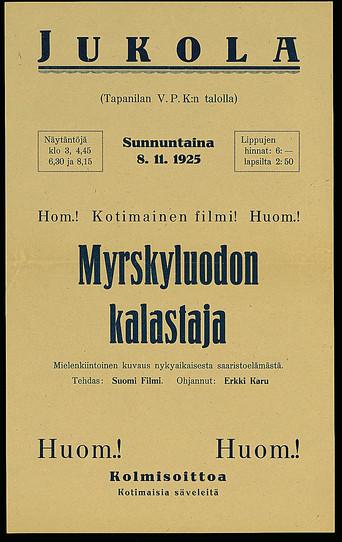 Myrskyluodon kalastaja (1924) poster