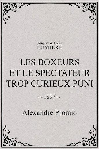 Les boxeurs et le spectateur trop curieux puni (1897) poster