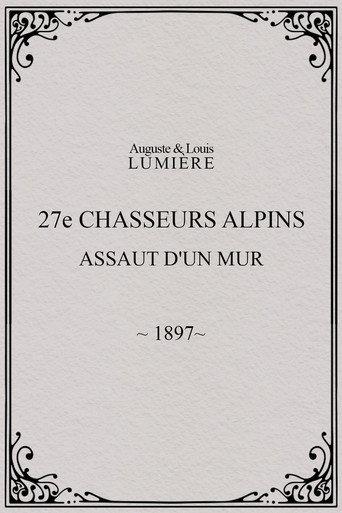 27ème chasseurs alpins : assaut d'un mur (1897) poster