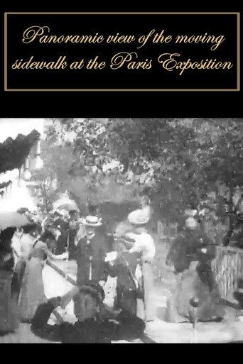 Panoramic View from the Moving Sidewalk at the Paris Exposition (1900) poster