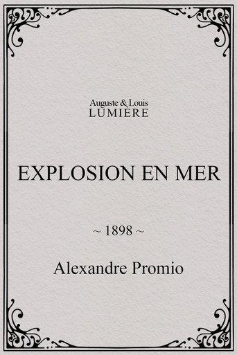Explosion en mer (1898) poster