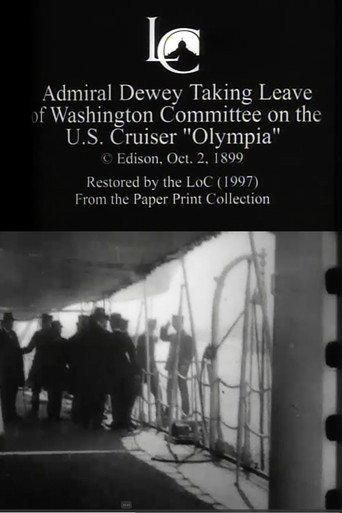 Admiral Dewey Taking Leave of Washington Committee on the U.S. Cruiser 'Olympia' (1899) poster