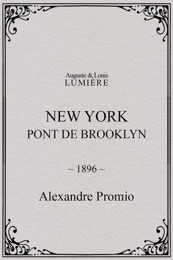 New York, Brooklyn Bridge (1896) poster