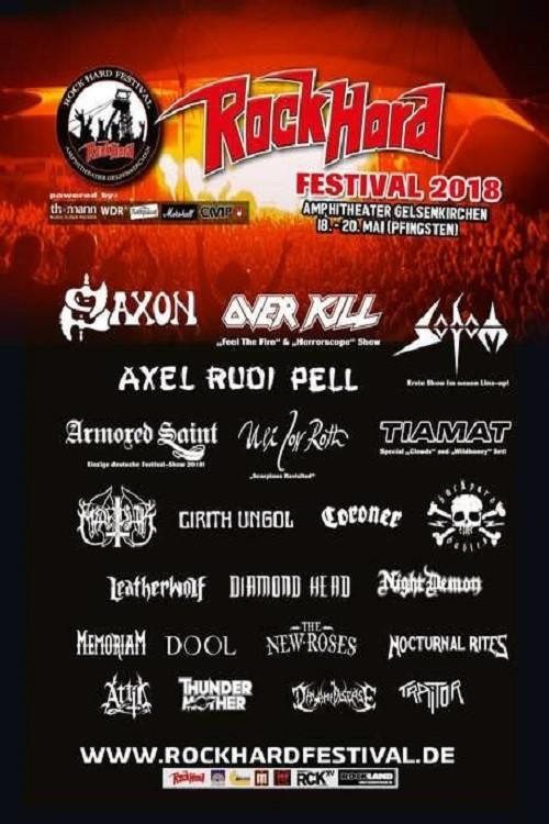 Armored Saint: Live at Rock Hard Festival 2018 official movie poster