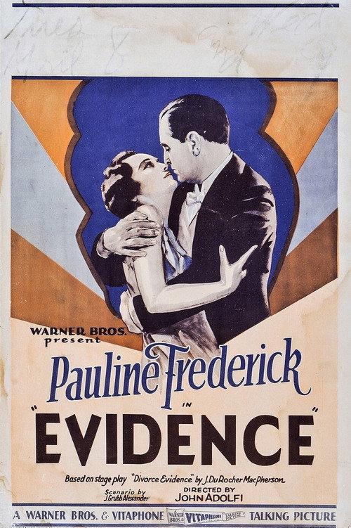 Evidence 1929 official movie poster