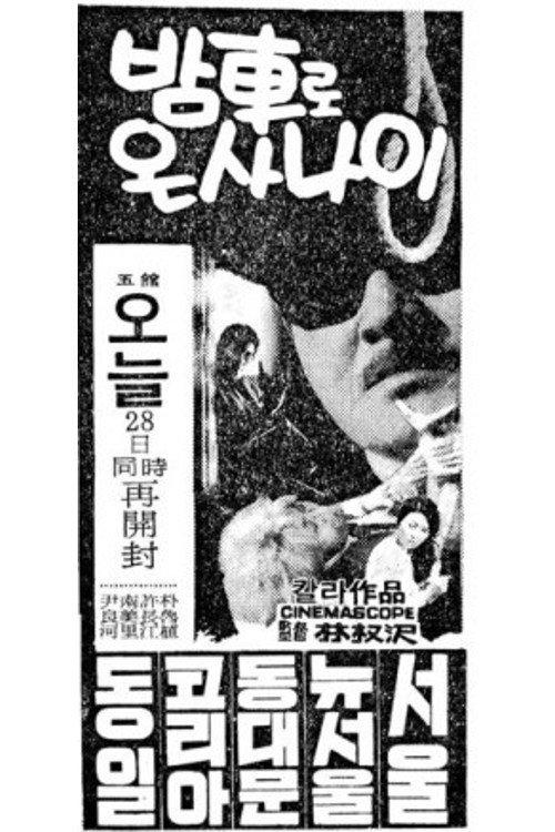 A Man Who Arrived by Night Train 1970 official movie poster