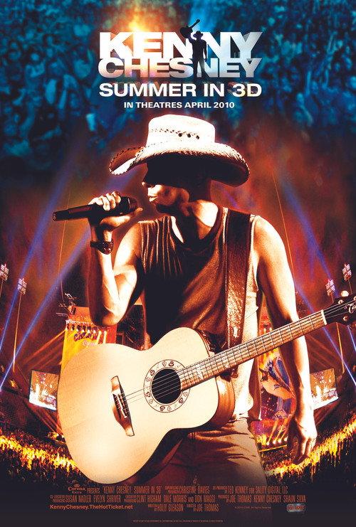 Kenny Chesney: Summer In 3D 2010 official movie poster