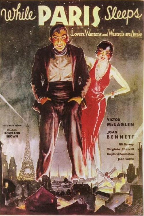 While Paris Sleeps 1932 official movie poster