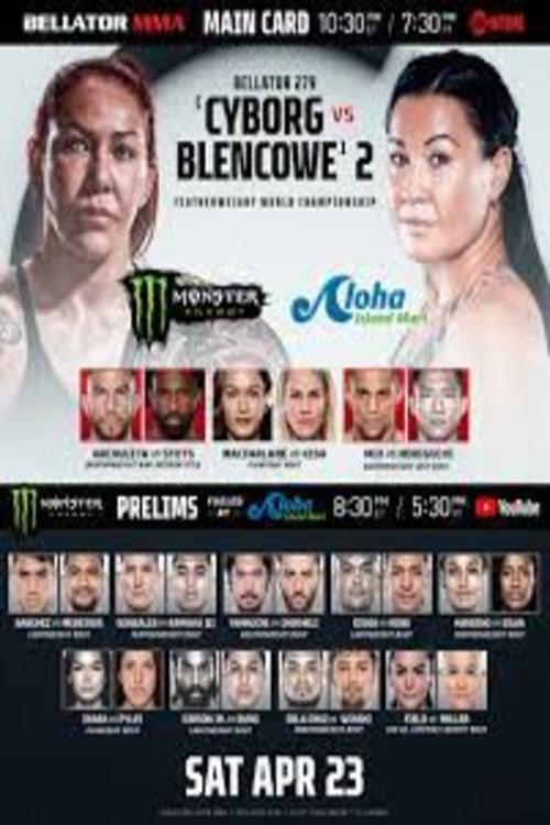 Bellator 279: Cyborg vs. Blencowe 2 2022 official movie poster