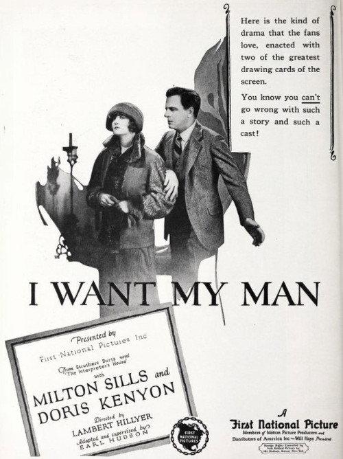 I Want My Man 1925 official movie poster