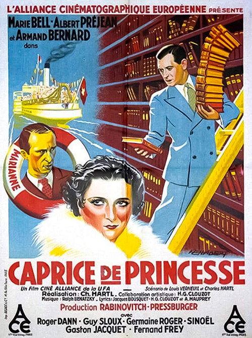 Caprice de princesse 1933 official movie poster