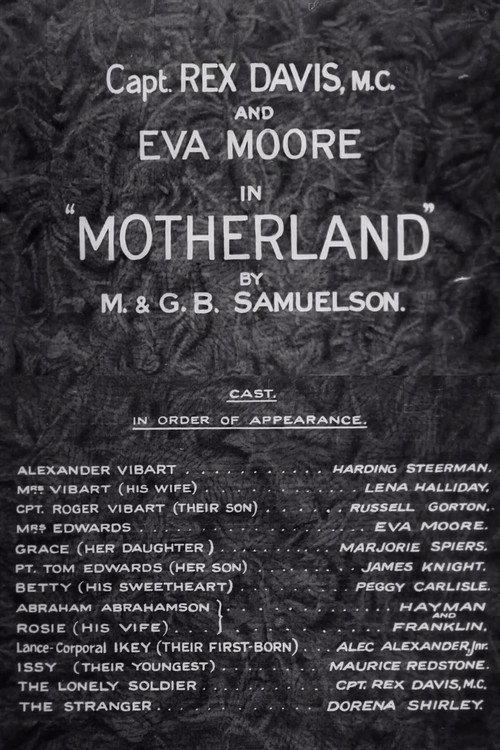 Motherland 1927 official movie poster
