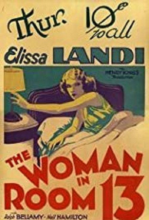 The Woman in Room 13 1932 official movie poster