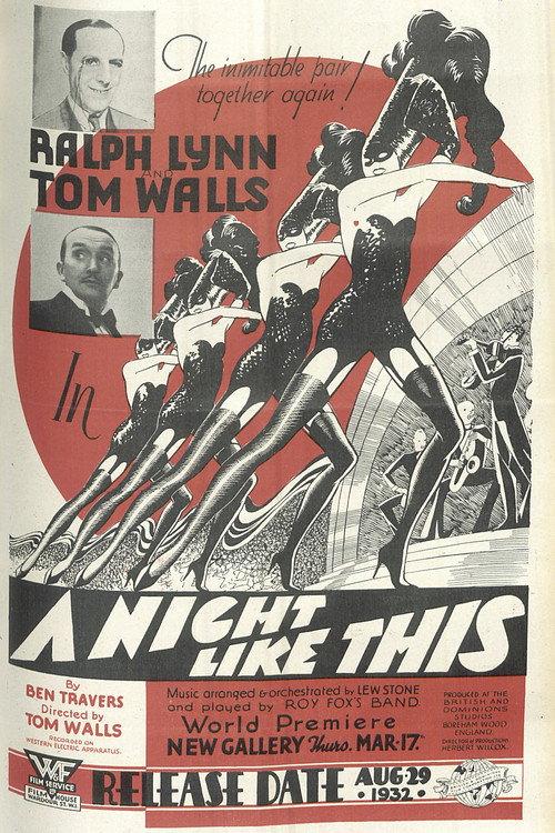 A Night Like This 1932 official movie poster