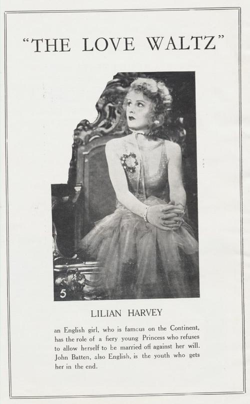 The Love Waltz 1930 official movie poster