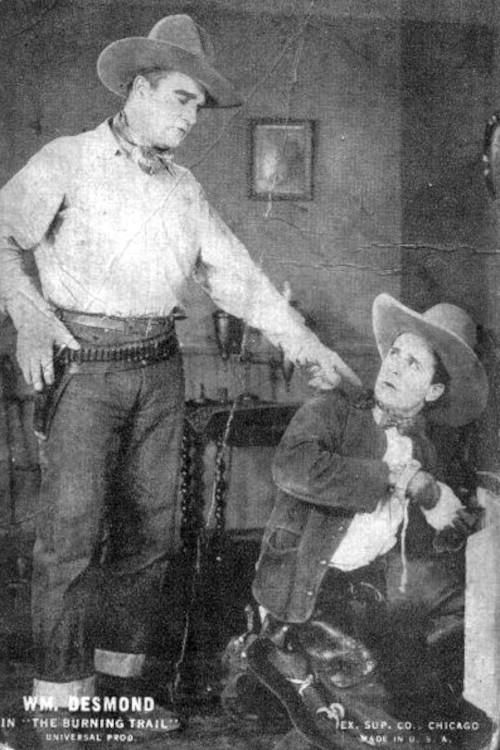 The Burning Trail 1925 official movie poster