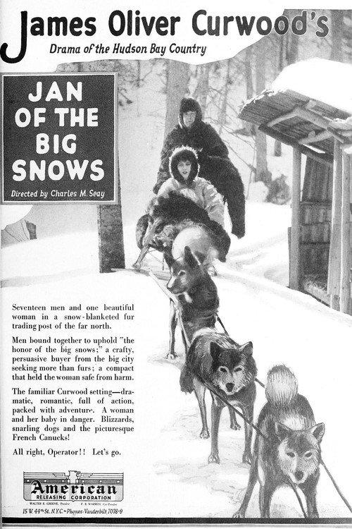 Jan of the Big Snows 1922 official movie poster