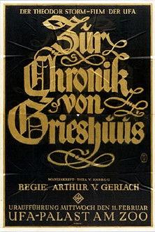 The Chronicles of the Gray House 1925 official movie poster