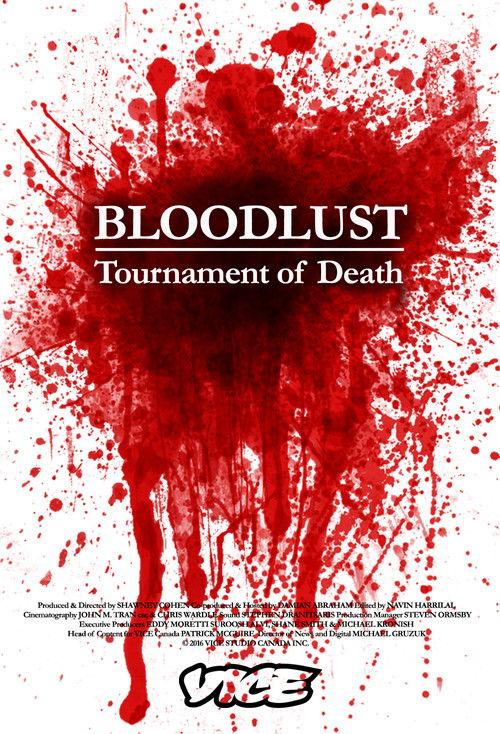 Bloodlust: Tournament of Death 2016 official movie poster
