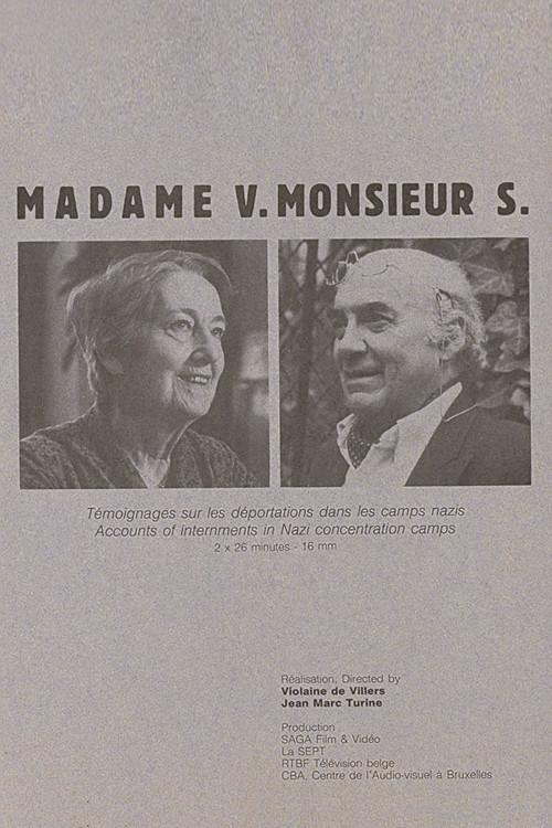 Madame V. Monsieur S. 1989 official movie poster