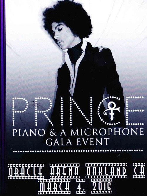 Prince: Piano and a Microphone Tour 2016 official movie poster