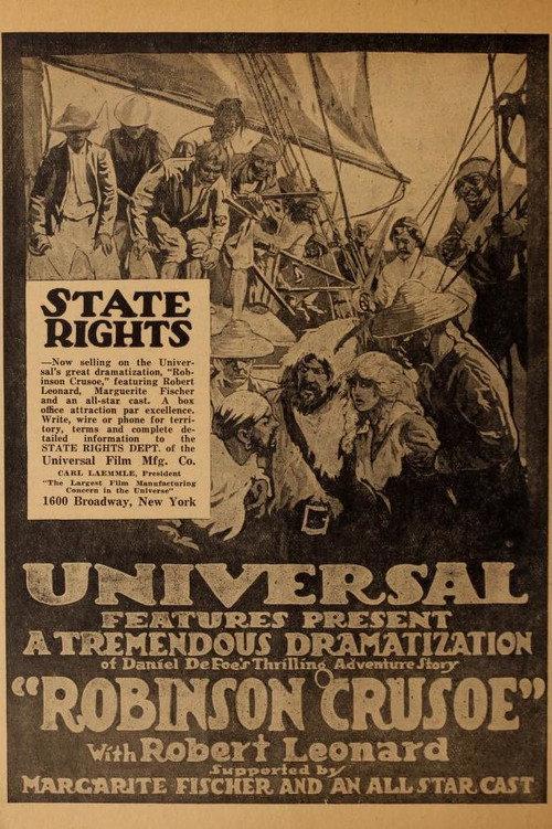 Robinson Crusoe 1913 official movie poster