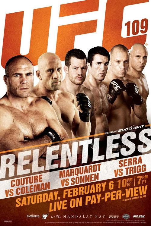 UFC 109: Relentless 2010 official movie poster