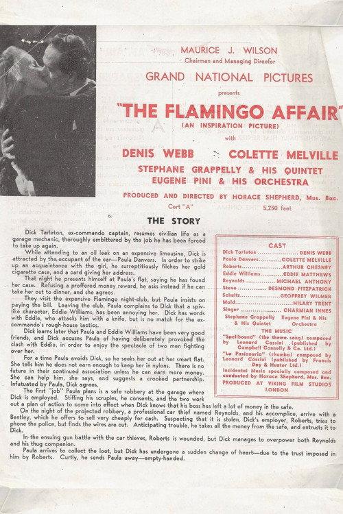 The Flamingo Affair 1948 official movie poster