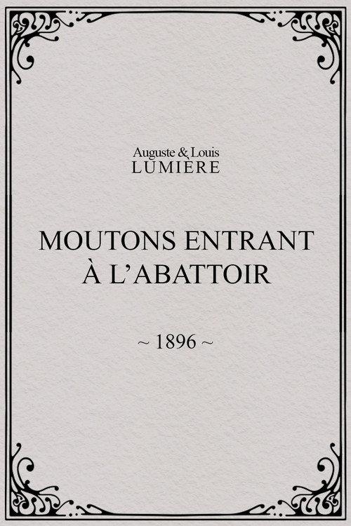Moutons entrant à l'abattoir 1896 official movie poster
