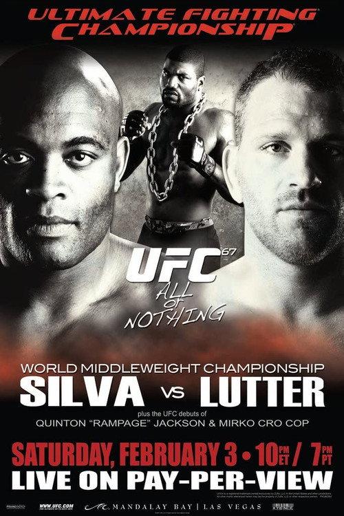 UFC 67: All or Nothing 2007 official movie poster