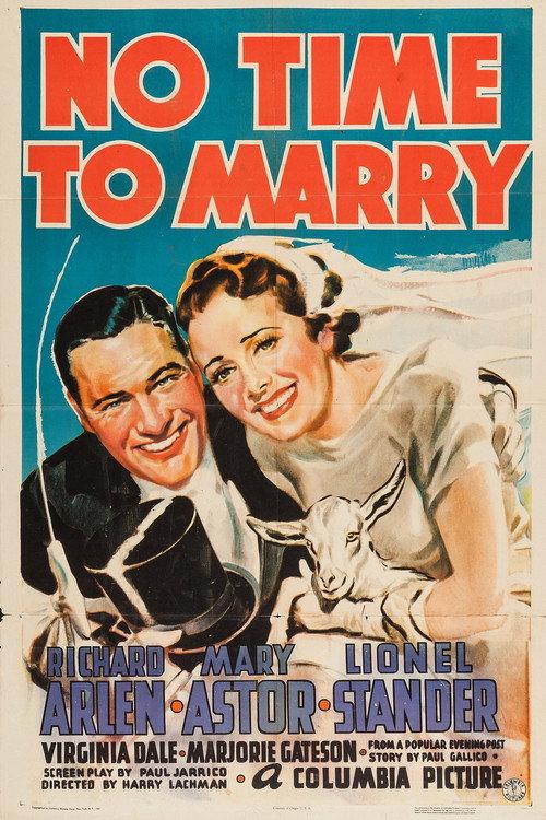 No Time to Marry 1938 official movie poster