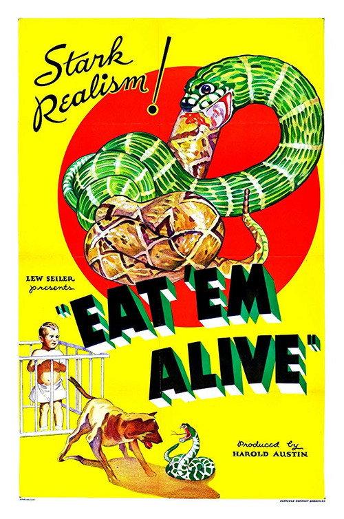 Eat 'Em Alive 1933 official movie poster