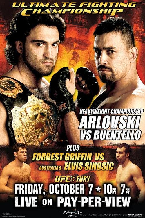 UFC 55: Fury 2005 official movie poster