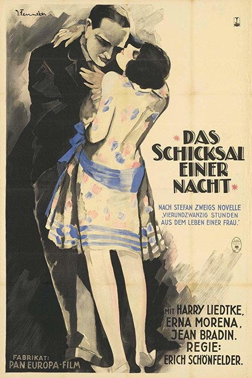 Das Schicksal einer Nacht 1927 official movie poster