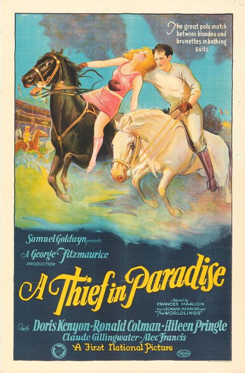 A Thief in Paradise 1925 official movie poster
