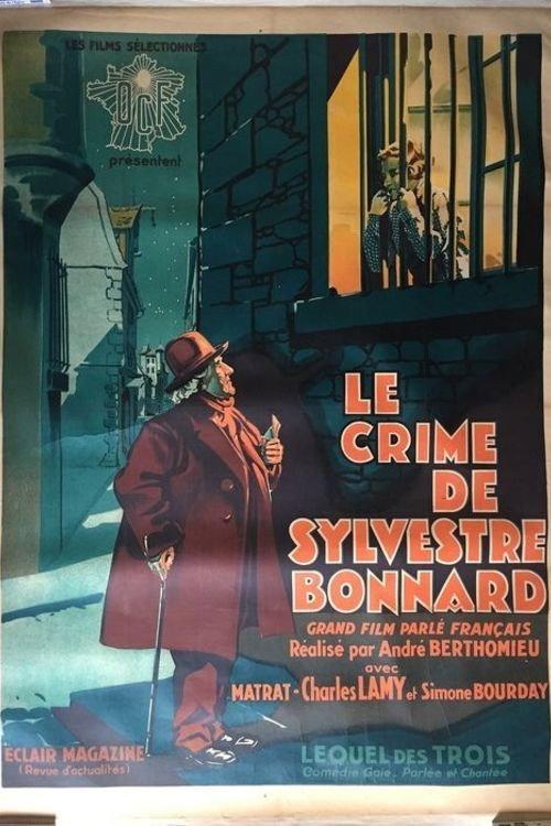 The crime of Sylvestre Bonnard 1929 official movie poster