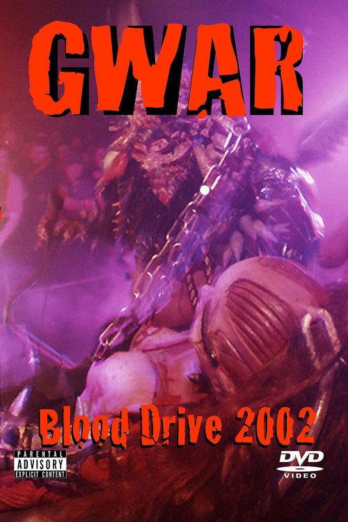 GWAR: Blood drive 2002 2002 official movie poster