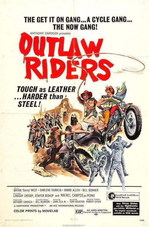 Outlaw Riders 1971 official movie poster