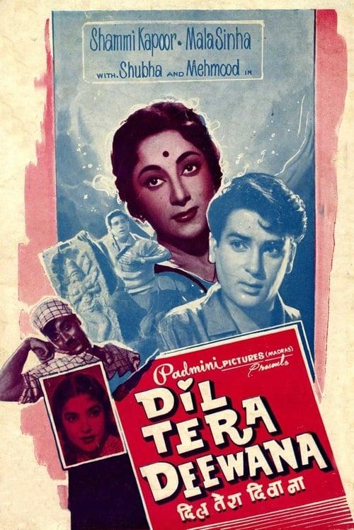 Dil Tera Diwana 1962 official movie poster
