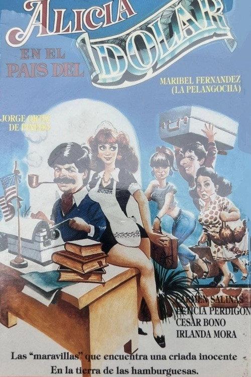 Alicia en el pais del dolar 1988 official movie poster