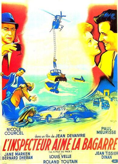 The Inspector Likes a Fight 1957 official movie poster