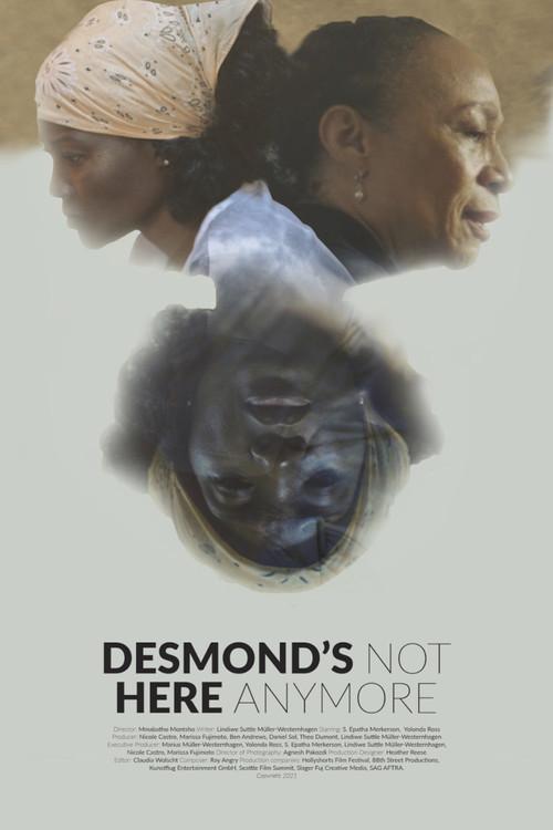 Desmond's Not Here Anymore 2021 official movie poster