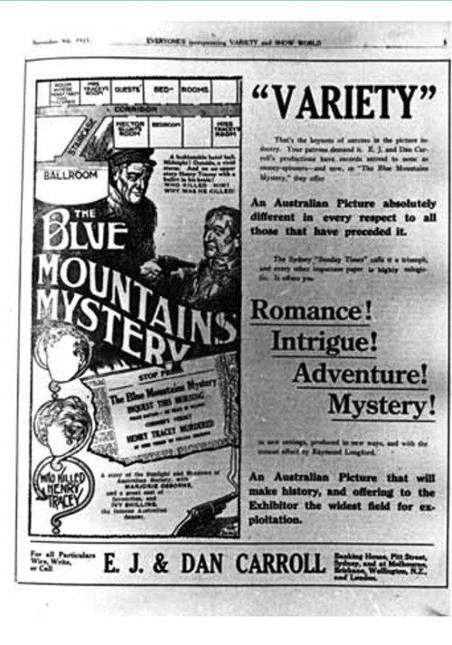 The Blue Mountains Mystery 1921 official movie poster