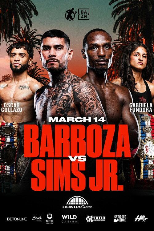 Arnold Barboza Jr. vs. Kenneth Sims Jr. 2026 official movie poster