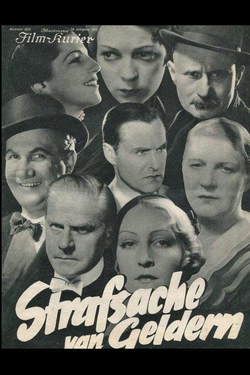 Strafsache van Geldern 1932 official movie poster